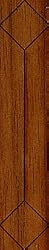 1:24 Scale Nice Walnut Hardwood Trim Kit DollhouseMiniature