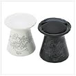Ceramic Black And White Oil Warmer Pair Home Fragrance