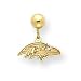 14K Baltimore Ravens Logo Ball Post Earrings