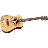 Luna SAF PCE Safari Travel Guitar with Peace Design (3/4)