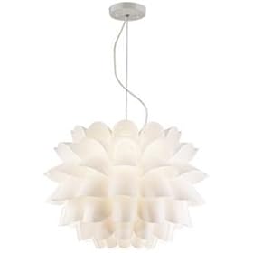 Possini Euro Design White Flower Pendant Chandelier