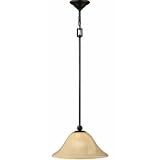 Hinkley Lighting 4661OB Bolla 1 Light Mini Pendant in Olde Bronze with Champagne Rust Seedy glass