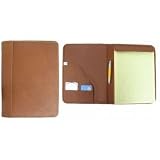 Leather Notepad Book (Saddle) (9.5 x 12 x 1)