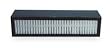 Industrial Grade 2EWY9 HEPA/Carbon Filter, 5 1/4x1 3/8x1 1/4 In