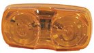 Imperial 81739 Double Bulls Eye Incandescent Marker Light - Amber (Pack of 2)