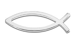 Tropi-Cals - Ichthus Fish Chrome Emblem Decal