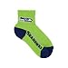 Seattle Seahawks Youth Size Crew Socks (4-8 YRS) - For Bare Feet