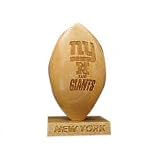 New York Giants 5/8 Scale Laser Engraved Wood Football