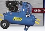Jenny K5HGA-17P 5.5 17 Gallon Honda GX Gasoline Engine Recoil Start Gas Compressor