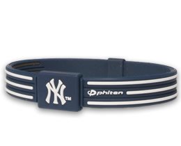 Phiten Sport Med York Yankees Bracelet MLB X30