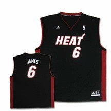 NBA Miami Heat LeBron James Road Replica Youth Jersey  (Black, Large)