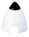 SPINNER WITH RUBBER CAP WHITE 50mm