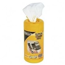 Fellowes Telephone Cleaning Wipes 100/Tub Pre Moistened Wipes