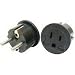 VCT VP 11B - Grounded Europe Adapter - USA to Europe Heavy Duty Adaptor Plug German Schuko