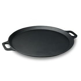 Emeril Pre-Seasoned Cast Iron 13-Inch Pizza Pan Round Griddle by