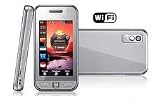 Samsung S5233W-Silver Unlocked Quad Band Cell Phone with Camera, Wifi, Touchscreen--International Version with Warranty (Silver)