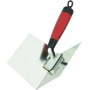MARSHALLTOWN The Premier Line 23D 4-Inch by 5-Inch Inside Drywall Corner Trowel with DuraSoft Handle