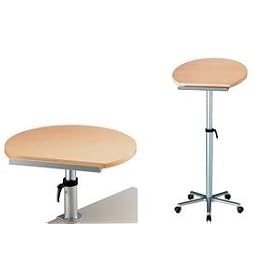MAUL - Pupitre de table ergonomique, plateau en h�tre hauteur r�glable: 31 - 42,5 cm, dimensions plateau: 60 x 52 cm, arrondit, rotation de 360 degr�s, creuset po