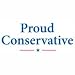 Proud Conservative T-shirt, Political T-shirts, X-Large, Lt Gray