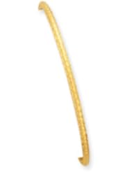 14k Gold 3mm Laser and D/C Tube Slip-on Bangle