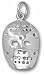 Hockey Goalie Mask Charm - Sterling Silver Jewelry