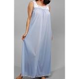 Amanda Rich Lace Yoke Sleeveless Ankle Length Nightgown (115) at Amanda Rich