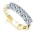 1.00 Carat F/VS1 Round Certified Diamond 5-Stone Anniversary Ring in 18ct Solid Yellow Gold
