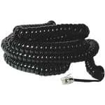 GE TL26139 25' Coil Phone Cord (Black)