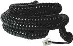 GE TL26139 25' Coil Phone Cord Black