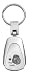 Tear Drop Keychain - I Love My Poodle