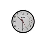 Valcom 12" Round Clock, Black, Surface Mount, 2 item known as : V-A2412