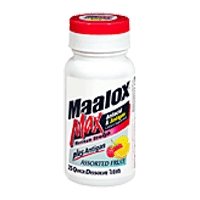 Maalox Max Maximum Strength Antacid & Antigas Quick Dissolve Tablets, Assorted Fruit - 35 ea