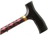 Adjustable Travel Folding Cane With Fritz Handle, Red Hat