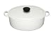 Le Creuset Casserole, Oval, White, 25 cm