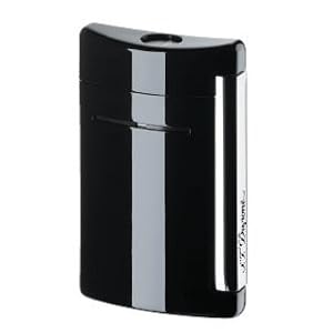 ST Dupont MiniJet Black As Night Torch Flame Lighter