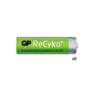 (8-Pack)GP Recyko Nimh Pre-Charged Rechargable 1.2v, 2100mAh, AA Batteries