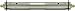 SeaSense Roller Shaft with Grease Fitting, 5/8 x 9 1/4-Inch