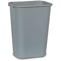Rubbermaid-Gray Soft Molded Plastic Wastebaskets, 13 5/8 Quart (2955GY) Category: Indoor Trash Cans and Containers