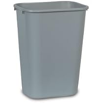 Rubbermaid-Gray Soft Molded Plastic Wastebaskets, 13 5/8 Quart (2955GY) Category: Indoor Trash Cans and Containers