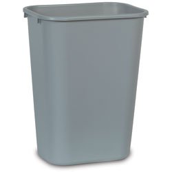 Rubbermaid-Gray Soft Molded Plastic Wastebaskets, 13 5/8 Quart (2955GY) Category: Indoor Trash Cans and Containers