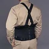 Back Support Belt, Small, 24 to 30 Waist, Lycra knit mesh w/ 4 wide cinching closure. Black. EA