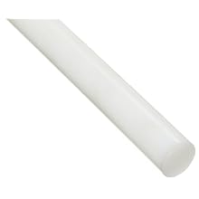 HDPE (High Density Polyethylene) Round Rod, ASTM D4976-245, Natural White