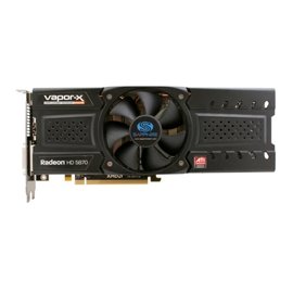 New Sapphire Video Card HD 5870 1GB VaporX DDR5 PCI-E Dual DVI-I/HDMI/DP Full Dirt 2Game coupon only