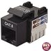 Belkin - Modular insert - RJ-45 - black - 1 port (pack of 10 )