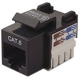 Belkin - Modular insert - RJ-45 - black - 1 port (pack of 10 )