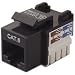 Belkin - Modular insert - RJ-45 - black - 1 port (pack of 10 )