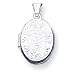 Sterling Silver Oval Locket with 20 inch Sterling Silver Chain