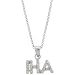 Sterling Silver CZ "IHA" (I Hate Acronyms) Pendant by: TEXTBLING