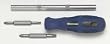Westward 1CLP1 Multi Bit Screwdriver Set, 5-In-1, 9 1/2 L