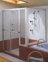 Kohler Focal Custom Bypass Framed Shower Doors w/Crystal Clear Glass K-711100-L-SH